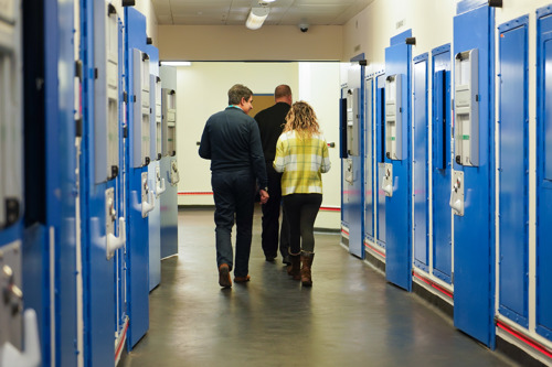 Independent Custody Visitors in a custody suite
