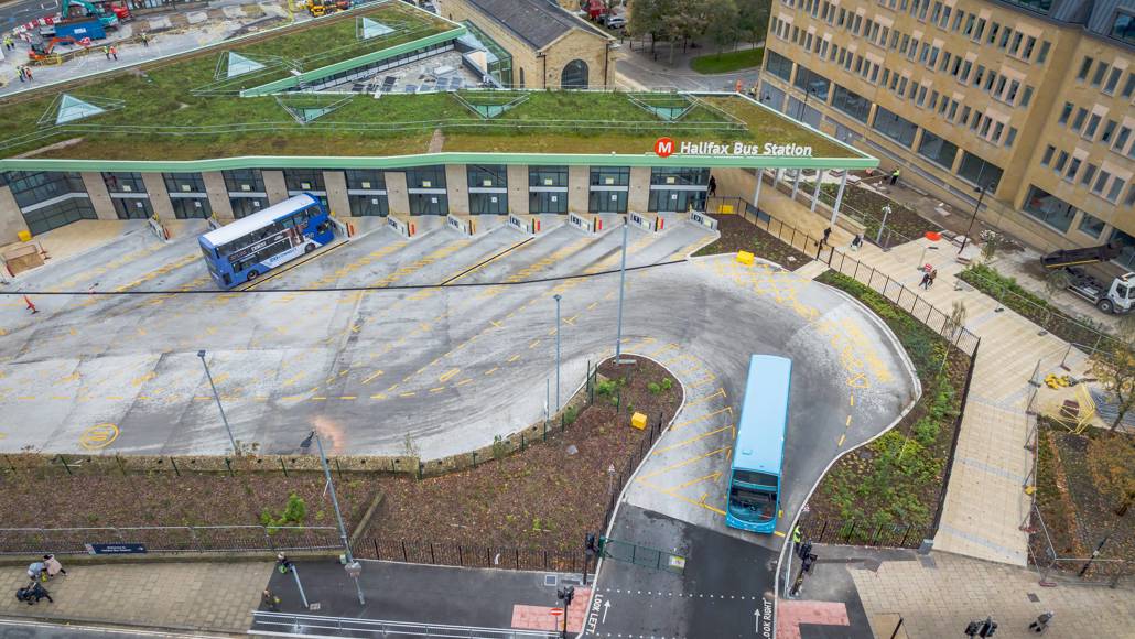 Halifax Bus Station Temporary Bus Station Demolition And New Station Building October 2023 (1)