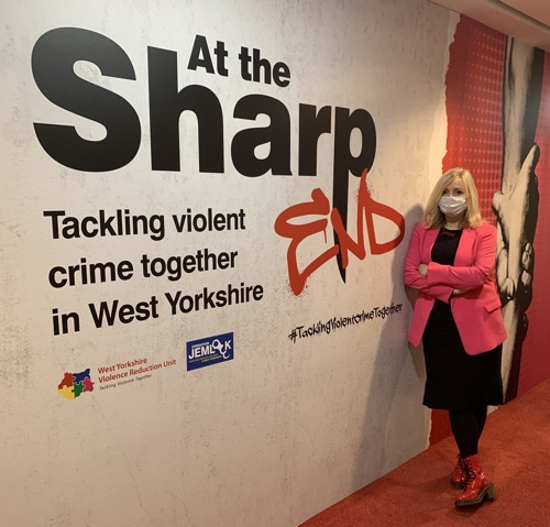 Tracy Brabin at the VRU Exhibition at the Royal Armories