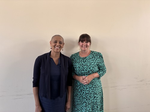 Deputy Mayor for Policing and Crime Alison Lowe OBE and Happy Days CEO Ellen Boothe