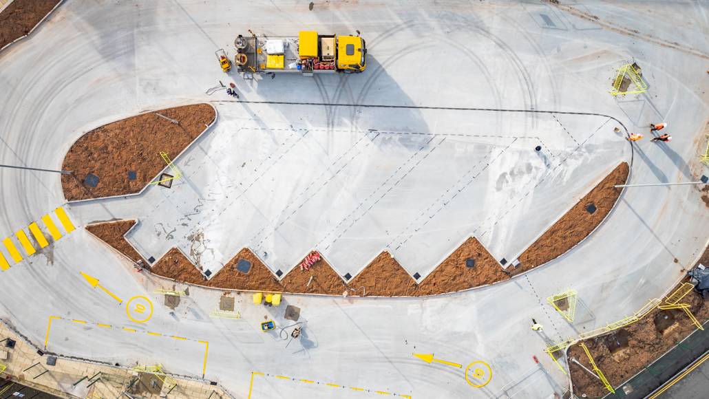 Halifax Bus Station Hardicrete And Line Marking February 2024 (2)
