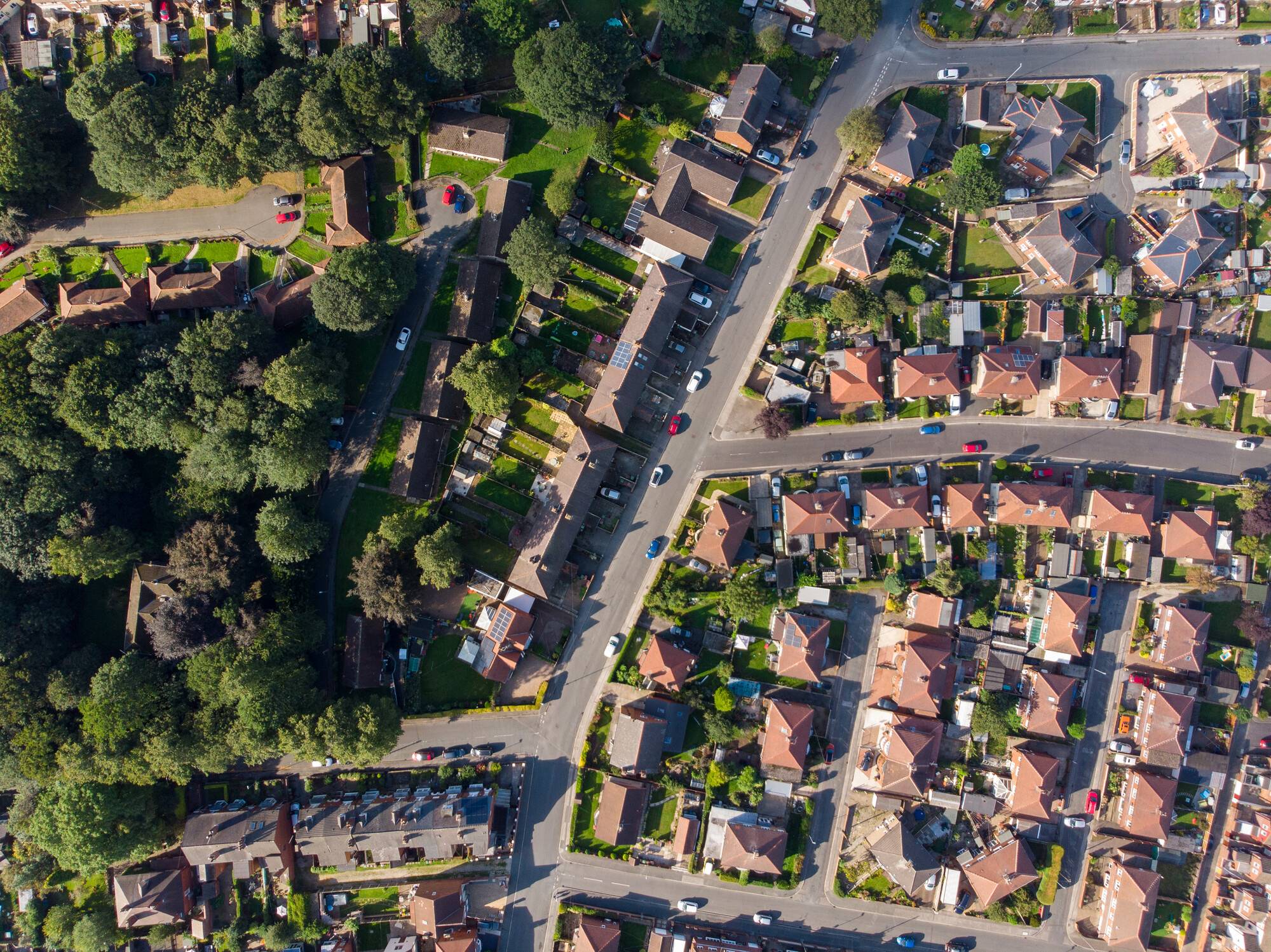 Aerial View Of Neighbourhood