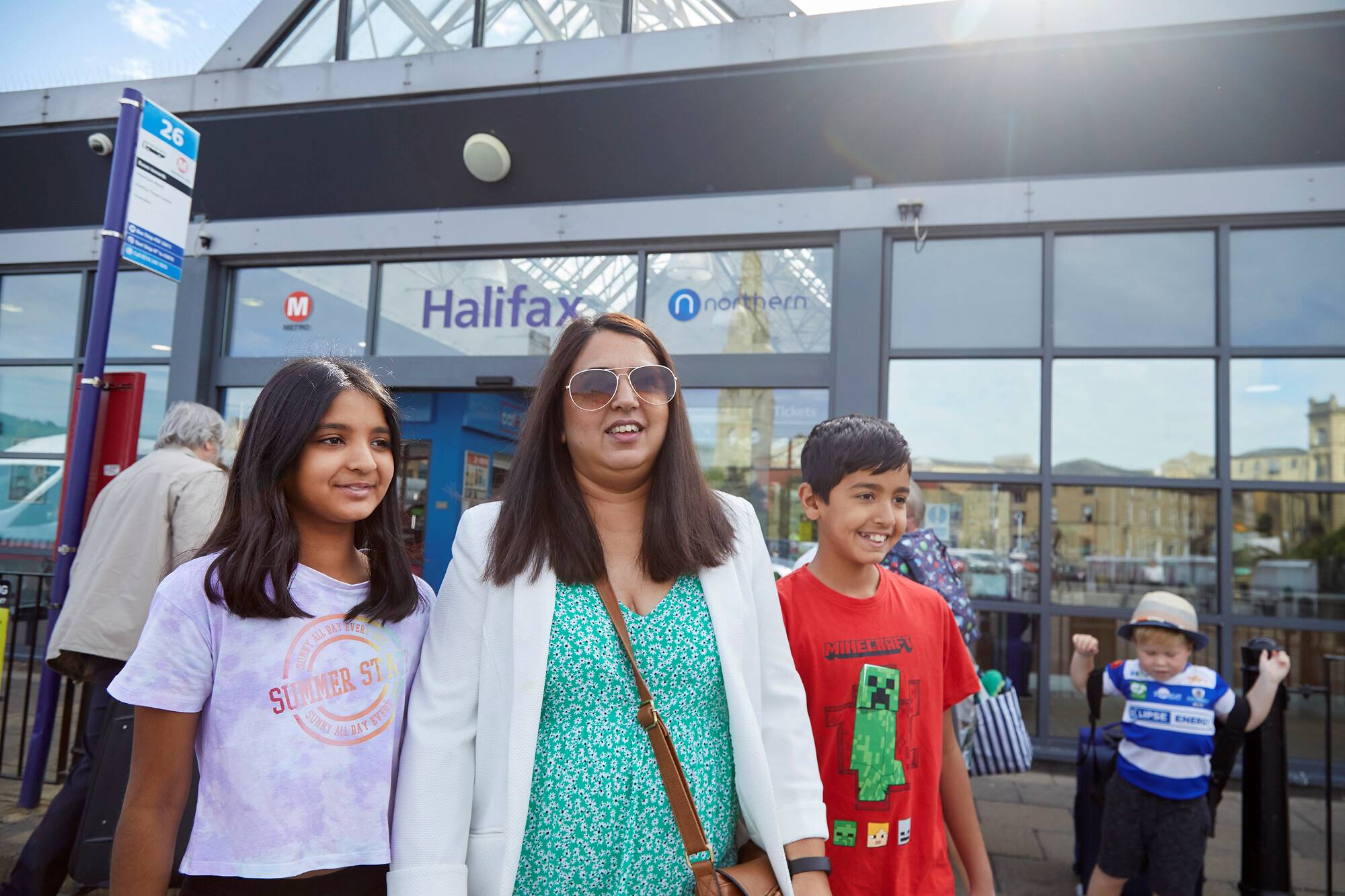 People Outside Halifax Station