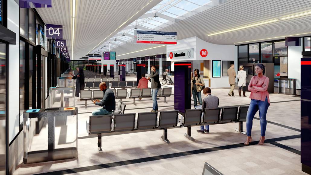Dewsbury Bus Station CGI Internal