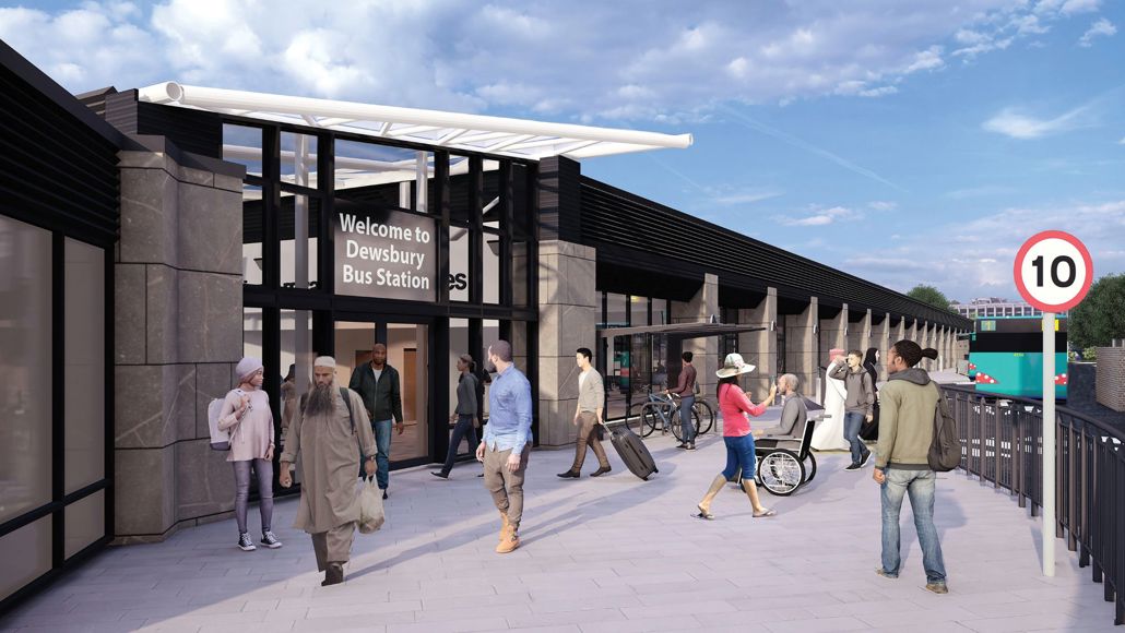 Dewsbury Bus South Street Entrance Visuals